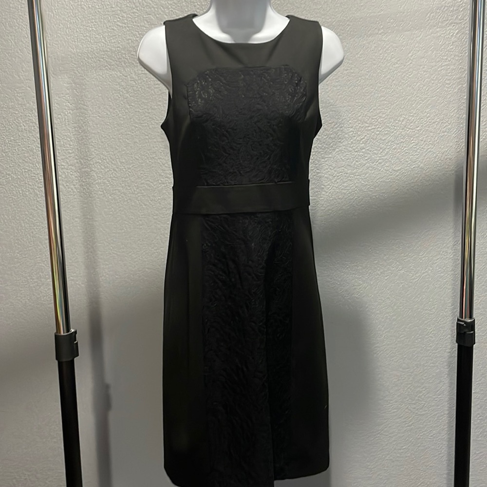 NWT Apt 9 black lace inlay dress
